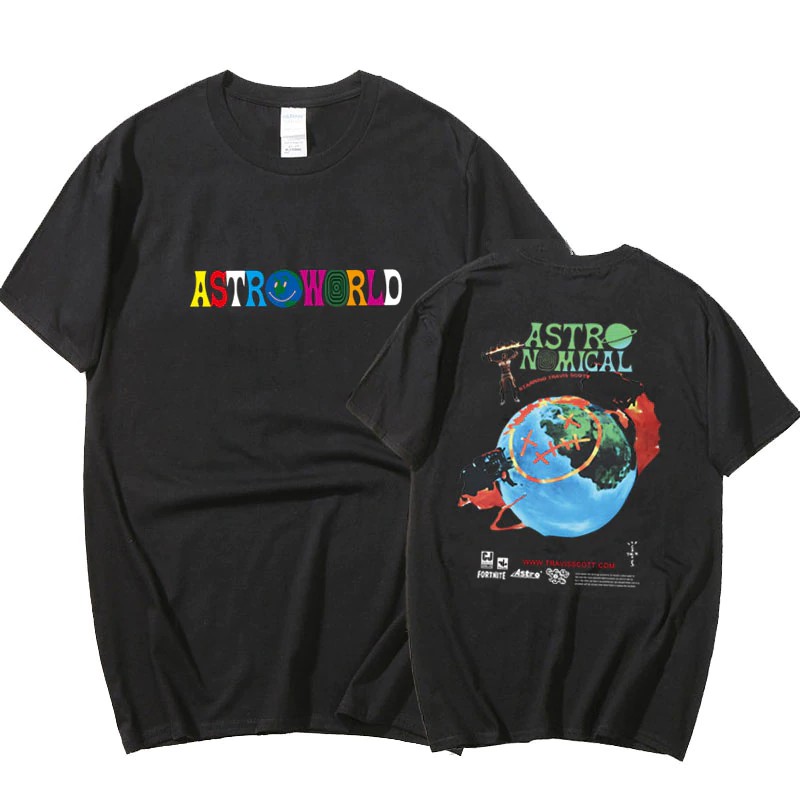 Camiseta Básica Algodão Unissex Astroworld Travis Scott Shopee