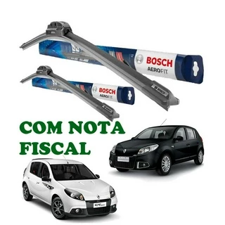 Par Palheta Limpador Parabrisa Original Bosch Renault Sandero 2008 2009 2010 2011 2012 2013