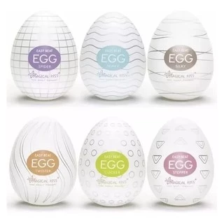 Kit De 6 Ovos Masturbador Masculino Egg Lubrificante Intímo