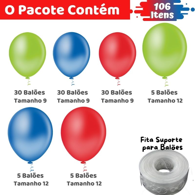 Protetor de balões para festa diário, camiseta com detalhe de