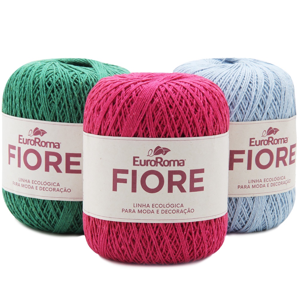 Linha Fiore EuroRoma 8/4 Cores 150g | Shopee Brasil
