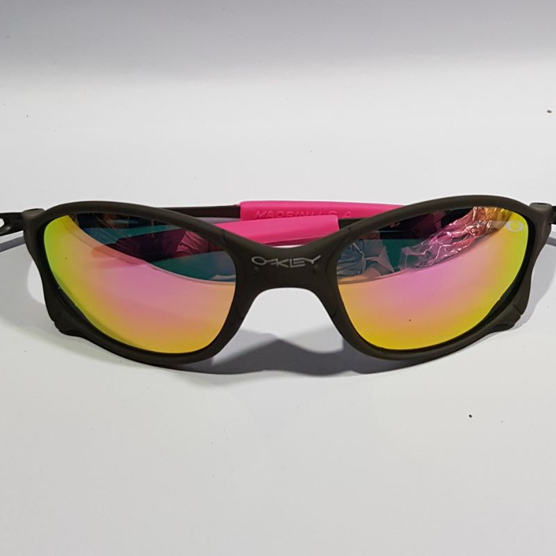 Óculos Oakley Juliet Doublexx cromado rosa pink ⋆ Sanfer Acessórios