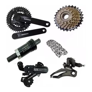 Kit Relação Shimano Tourney 21v Index com Pedivela 7v