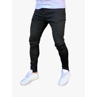 Calças skinnies best sale masculinas preta