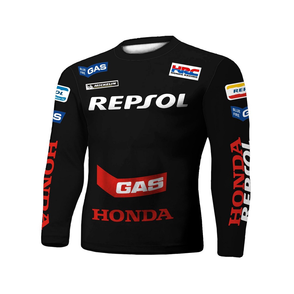 Camiseta Térmica Motors Repsol Masculina High | Shopee Brasil