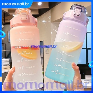 Garrafa Squeeze De Água 2 litros/2000 ml/2L portátil Grande com canudo  Copo De Água Esportiva