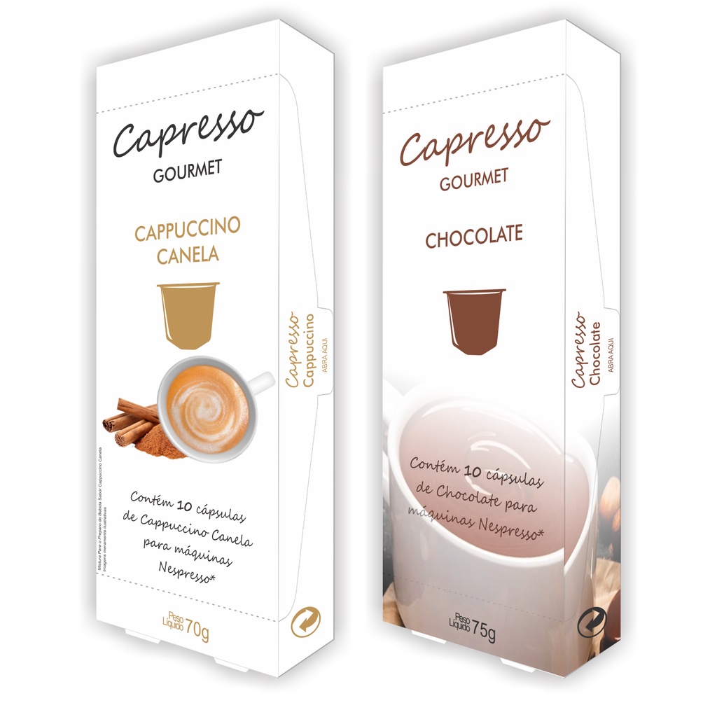 Capsulas Nespresso Chocolate Cappuccino Capresso 20 unidades