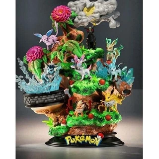 Eevee - Evolution - Diorama - Pokémon - Figure - Estátua