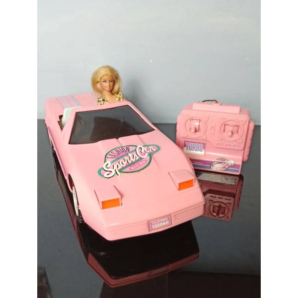 Blue store barbie car