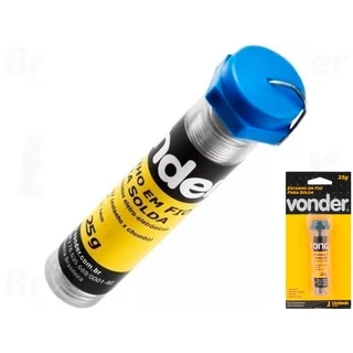 Estanho Fio 1mm 63x37 Tubinho 25g Vonder Envio Rápido
