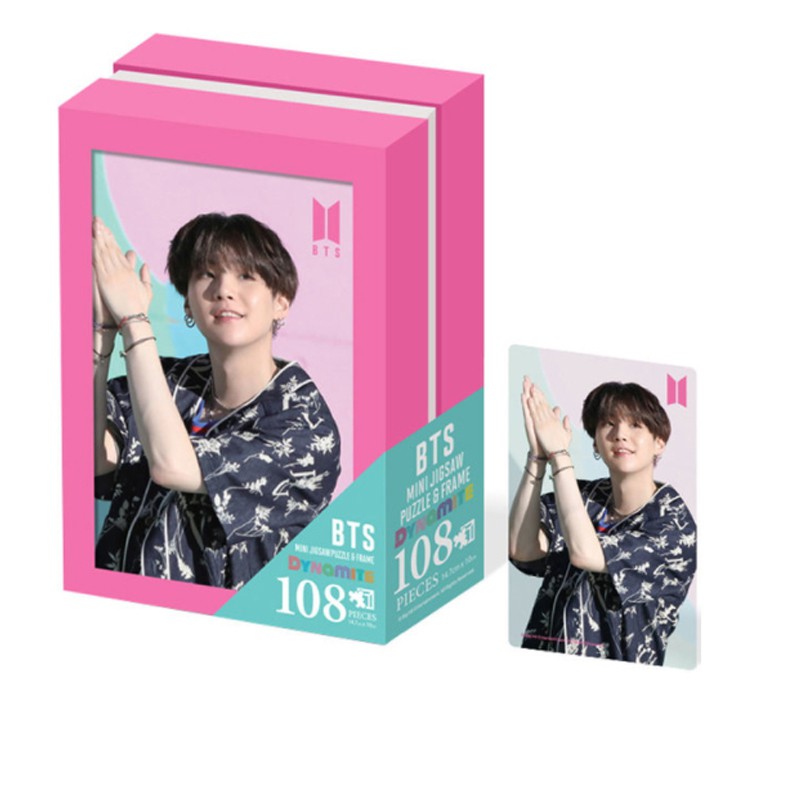 Caixa De Quadro Com Porta-Cabeças Do Bts Dynamite Para Cartão