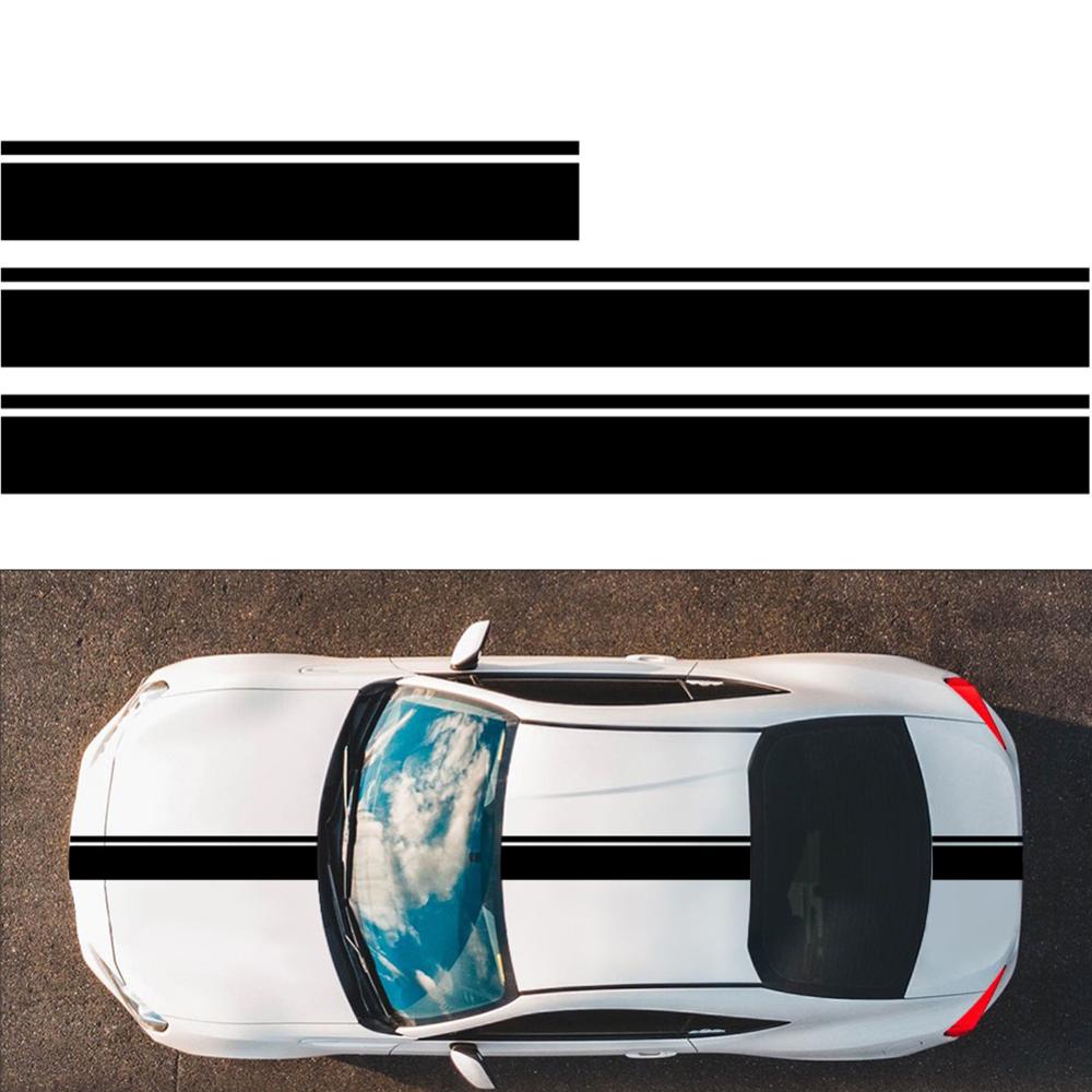 Decalque Universal De Carroceria Corrida Modificado Decoração Listras Para Carro