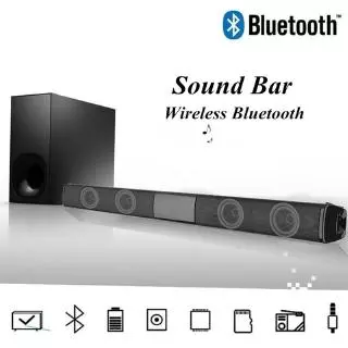 2020 Barra De Som Sem Fio Bluetooth Estéreo Com Alto-Falante Para TV Home Theater De Saída De 3,5mm