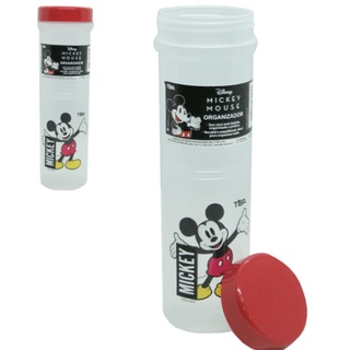 Pote De Plastico Redondo Mickey Com Tampa Vermelha 580ml