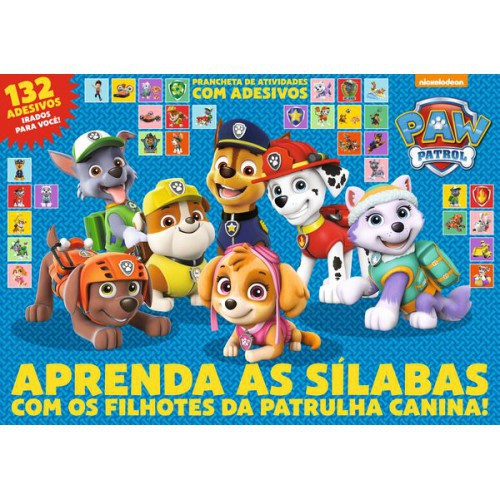 Patrulha Canina - Prancheta Para Colorir Com Adesivos - Especial Aprenda A  Contar Com Os Filhotes Da Patrulha Canina! - SBS