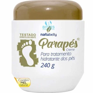 Parapés Creme para Tratamento Hidratante dos Pés Natubelly Cosméticos 240g