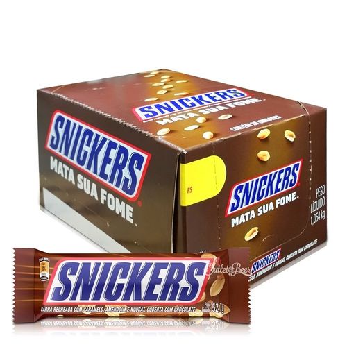 CHOCOLATE SNICKERS 45g CAIXA COM 20 UNIDADES MARS - MATA SUA FOME ...