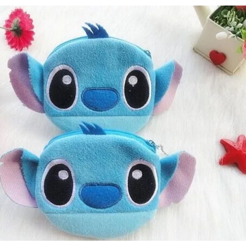 Carteira Pelúcia Stich Porta Moedas/Acessórios