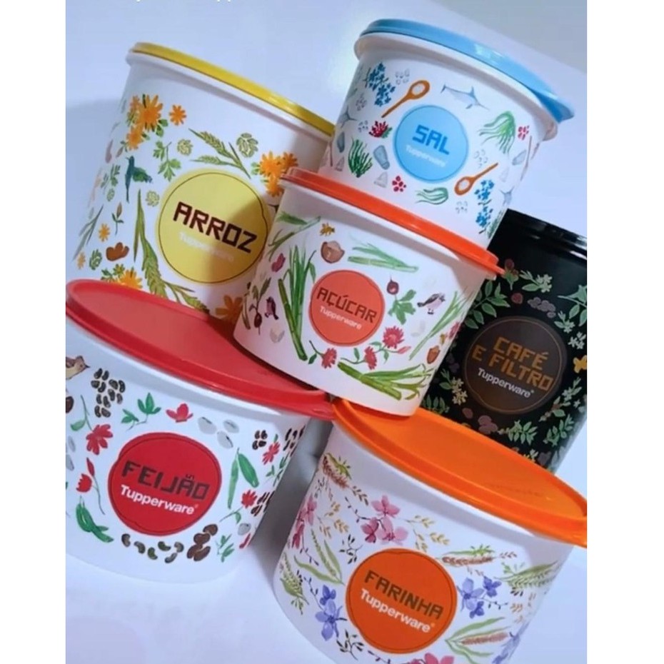 Tupper Caixa Floral Tupperware ITENS AVULSOS Monte seu kit Porta ...