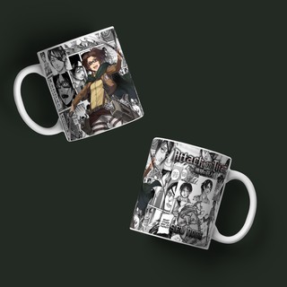 Caneca De Porcelana 325ml Shingeki No Kyojin Ataque Ao Titã