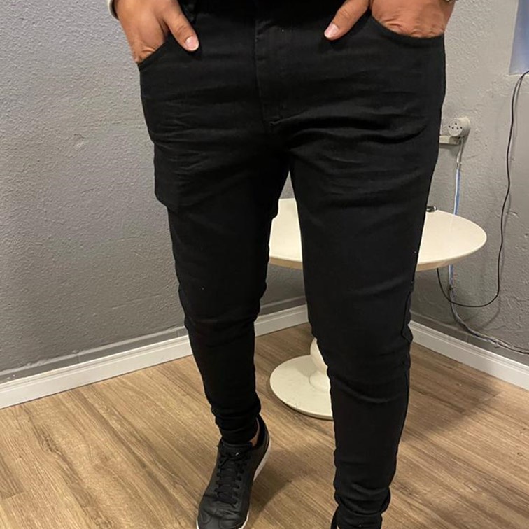 Calça preta sale masculina skinny