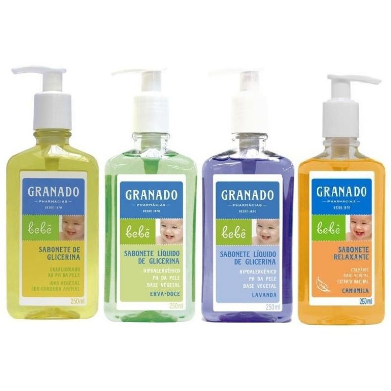 Sabonete Liquido De Glicerina Granado Bebê 250 Ml Shopee Brasil 0691