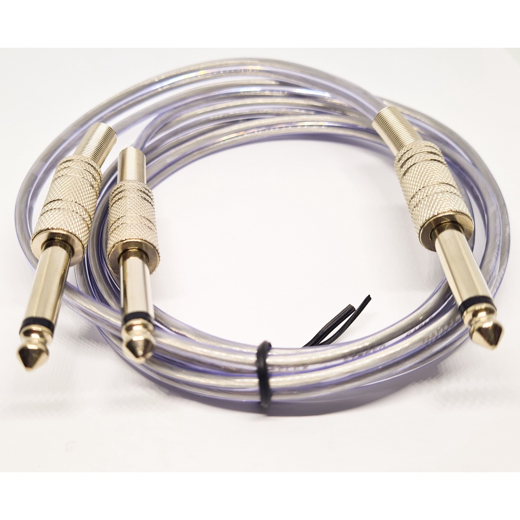 Cabo P10 Splitter Em Y 1p10 Mono P/ 2 P10 Mono 1m Blindado