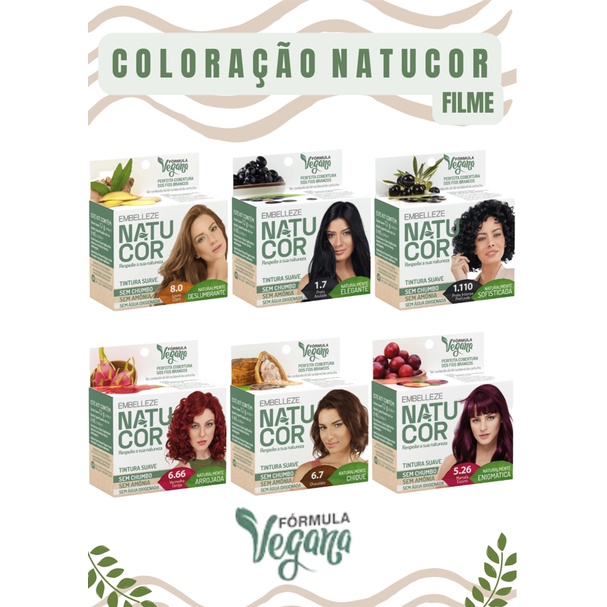 Tinta De Cabelo Natucor Vegana | Shopee Brasil
