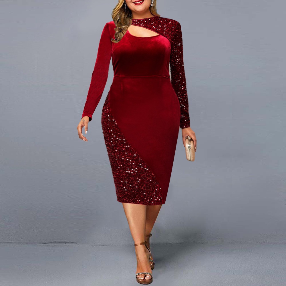 Roupas de best sale natal plus size