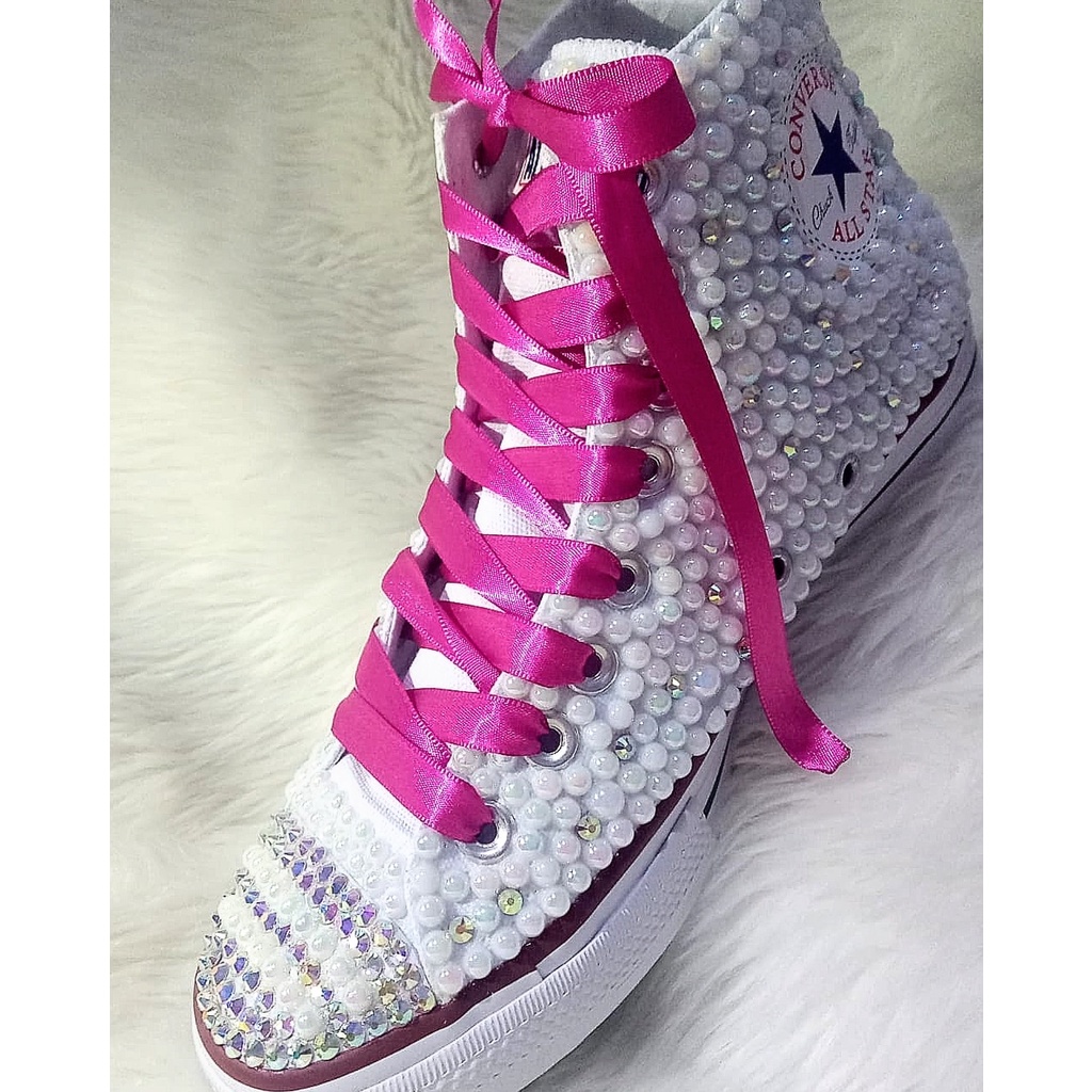 All star customizado com glitter hotsell