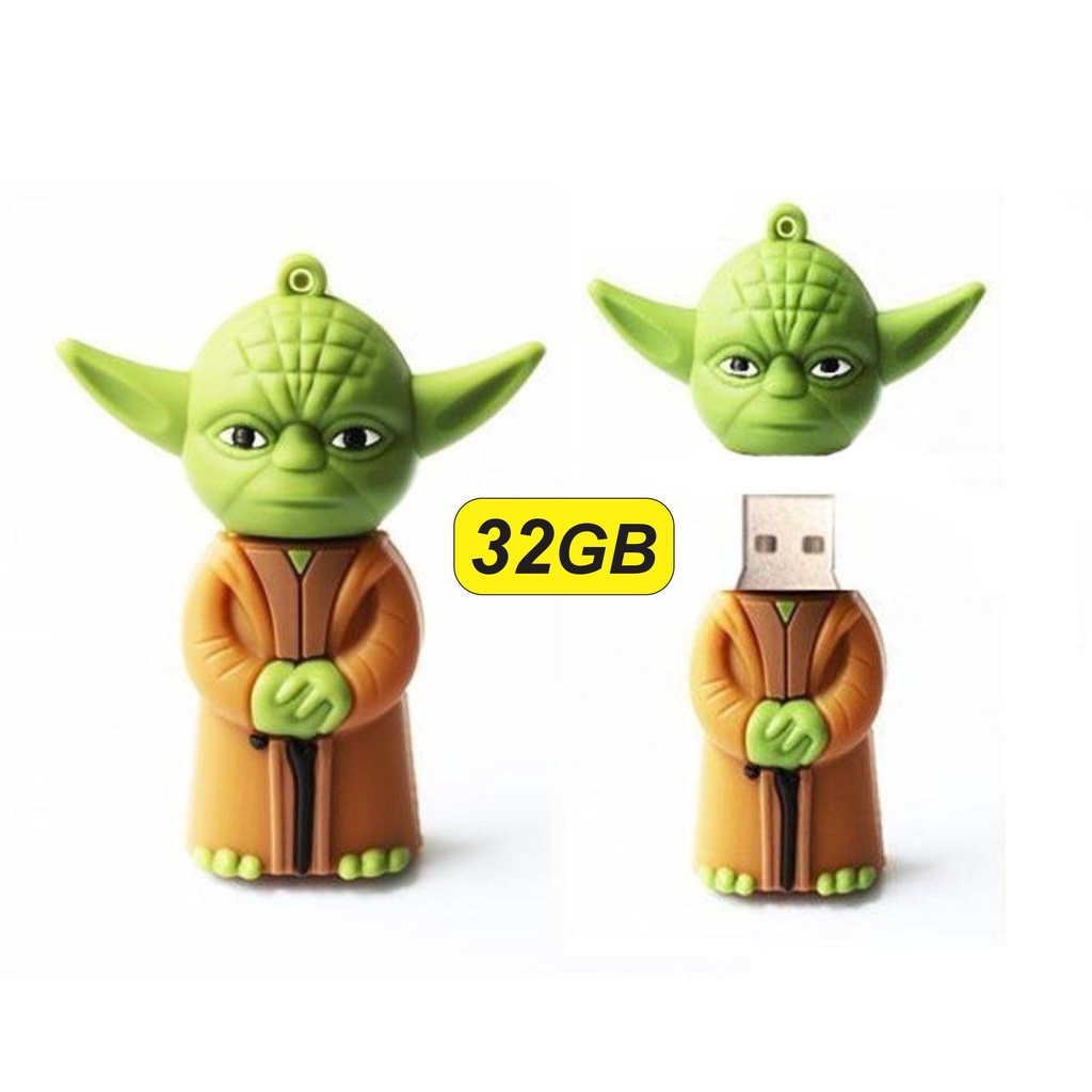 STAR WARS USB YODA フィギュア Pen Drive Mestre Yoda Star Wars 32gb Usb 2.0 Emborrachado | Shopee