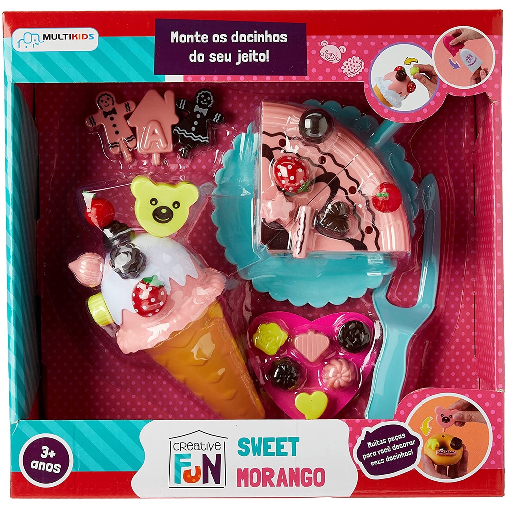 Brinquedo Infantil Creative Fun Bolo De Morango Multikids