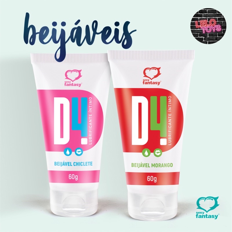 Gel D4 Beijável Lubrificante 60g Sexyfantasy Shopee Brasil 2800