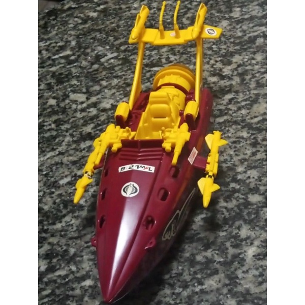 Lancha Gi Joe *Cobra Piranha* 1990 Comandos em Ação. LER A DESCRIÇÃO.