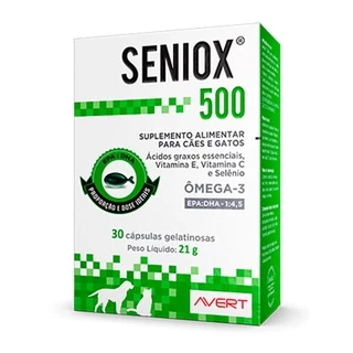 Suplemento Seniox 500 mg 30 Cápsulas - Avert