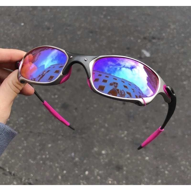 Óculos de Sol Oakley Juliet X Metal Lente Prizm Borrachinha Rosa