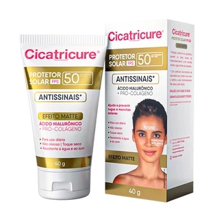 Protetor Solar Cicatricure FPS50 Ácido Hialurônico + Pró Colageno 40g - Lançamento