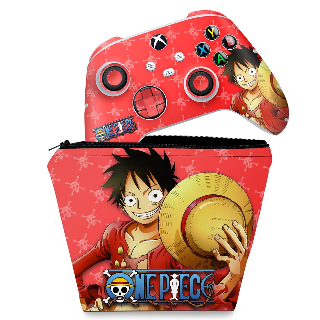 Capa Case e Skin Adesivo Xbox Series S X Controle - One Piece