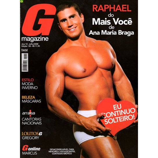 Revista Gay: G Magazine 130 - Raphael Mais Você | Shopee Brasil