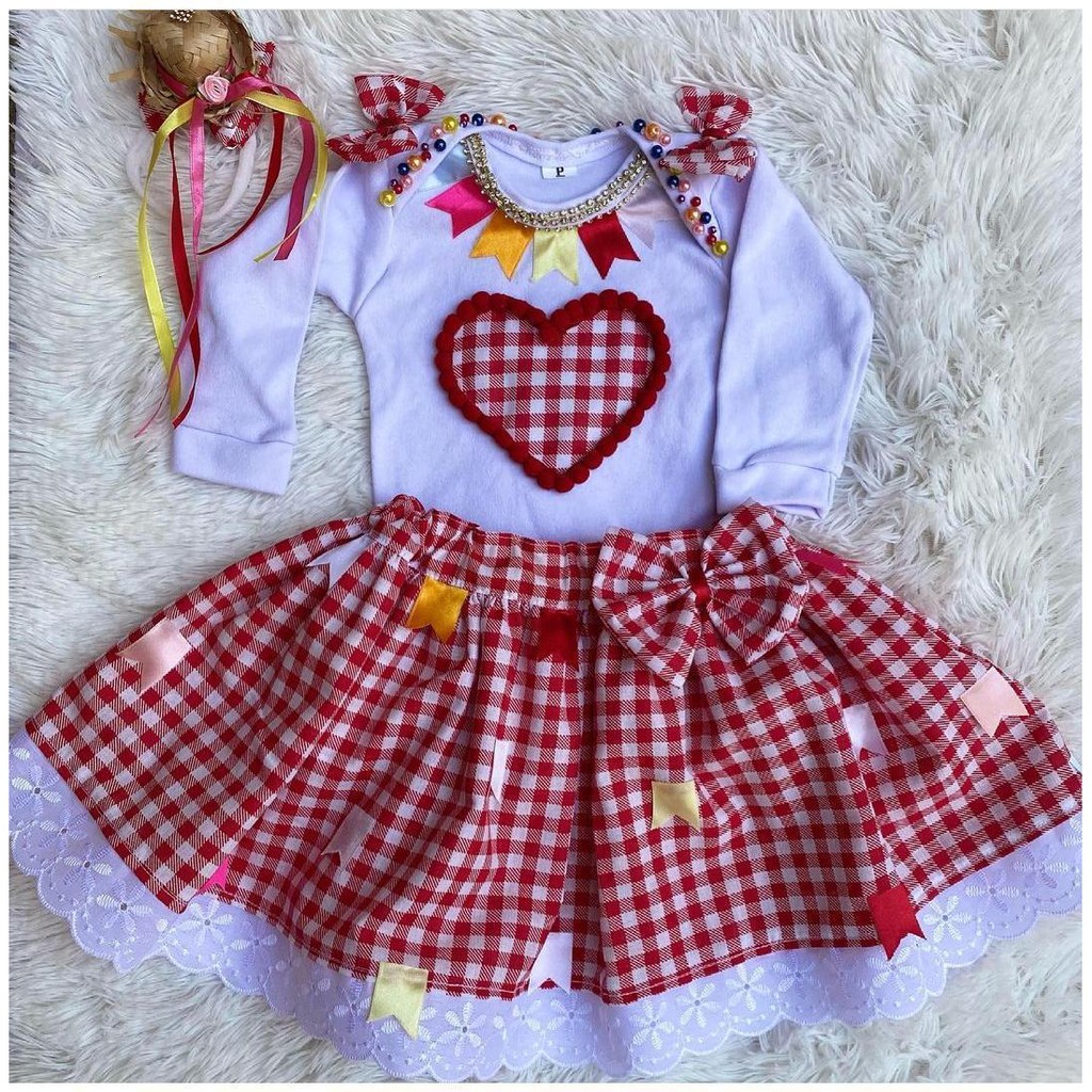 Roupa infantil hot sale para festa junina