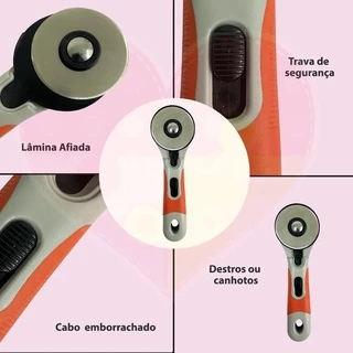Cortador Circular Disco de 60mm Patchwork Scrapbook
