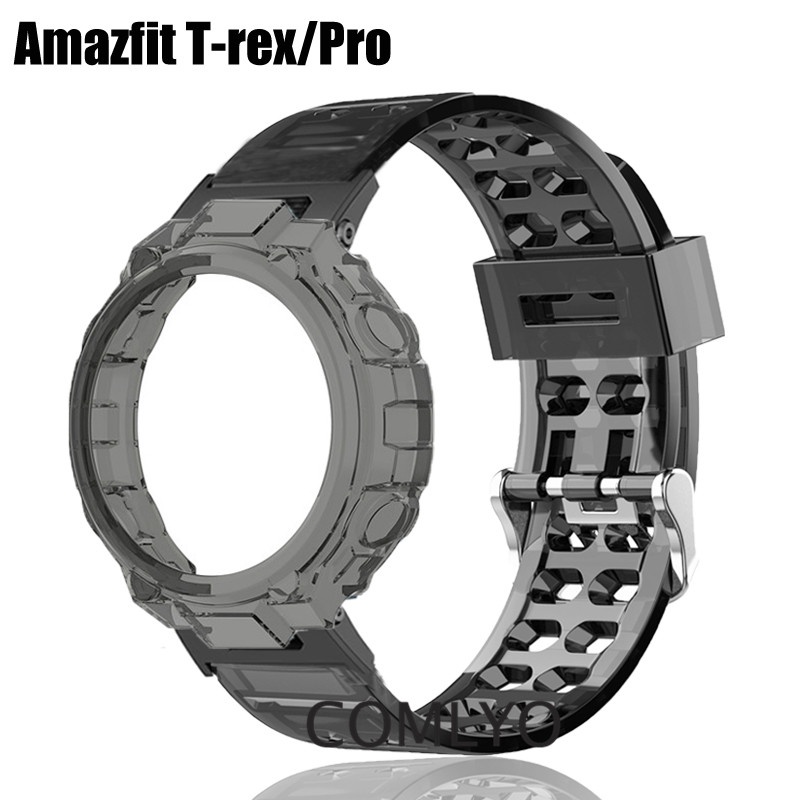 For Amazfit T Rex Pro Strap Case Protective Cover Pulseira Transparente Tpu Para Rel Gio