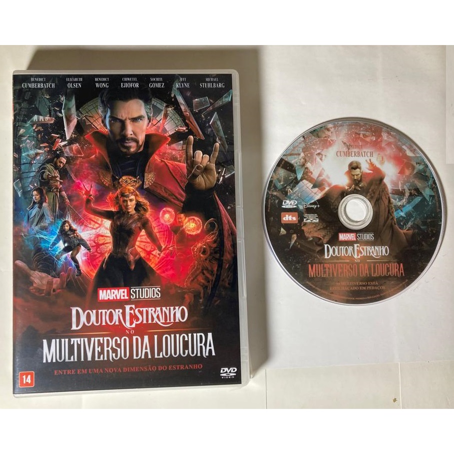 DVD Filme Doutor Estranho no Multiverso da Loucura (2022) - Dual Áudio
