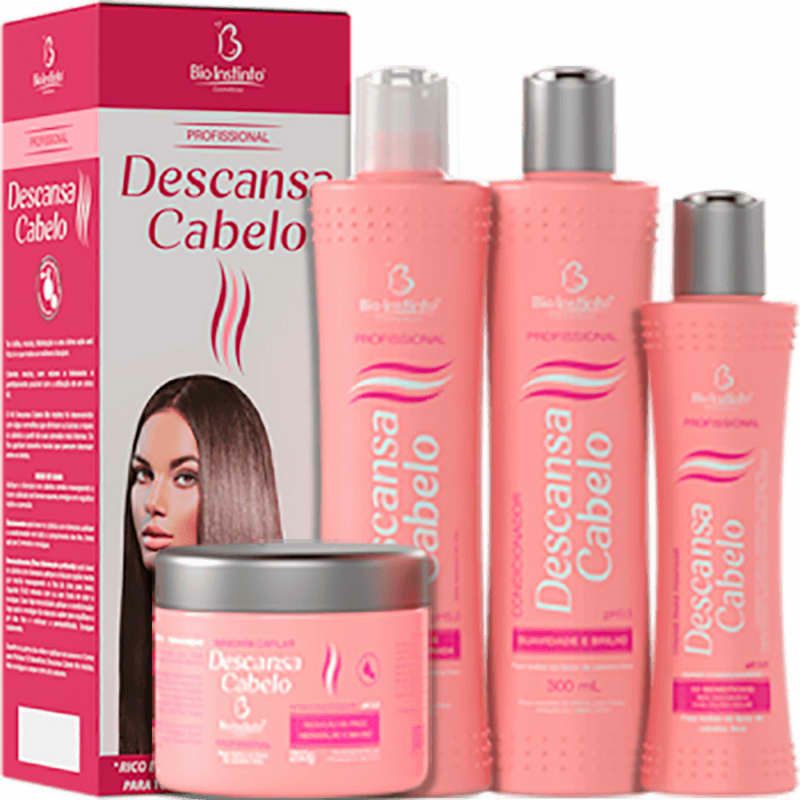 Kit Tratamento Capilar Descansa Cabelo 4 Itens Bio Instinto Shopee Brasil