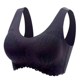 Latex Bra Seamless Bra For Women's Underwear Push Up Bralette With Cushion  Vest Top Bra