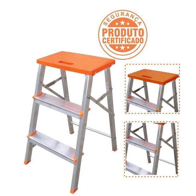 Escada Pequena Dobrável Doméstica Cozinha Apartamento | Shopee Brasil