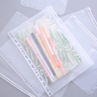 Bolsa De PVC Transparente Com 4/6/20/26 Furos Arquivo À Prova D'água A4/A5/A6/A7/B5