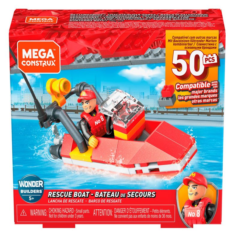 Blocos de Encaixe - Mega Construx - Wonder Builders - Resgate - RESCUE ...