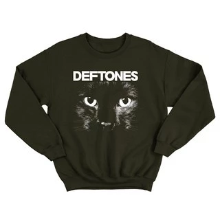 Moletom Gola Redonda Crewneck Band Deftones Cat Unissex
