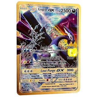 10000 Point Arceus Vmax Vstar Cards Metal English YU GI OH Charizard GX  Kids Gift Golden Game Collection Cards Rainbow